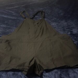 Black Romper with Adjustable Straps